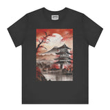 Serene Mountain and Pagoda Art Design T-Shirt product