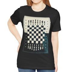 Stylish Chessboard Graphic Print Tee Product