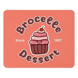 Cute Cupcake Mouse Pad, Brocellete Dessert Mousepad, Kawaii Food Desk Decor, Gamer Mouse Pad, Office Desk Accessories, Sweet Treat Gift - Tawshia