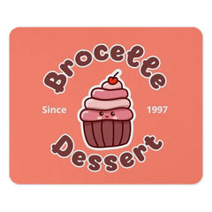 Cute Cupcake Mouse Pad, Brocellete Dessert Mousepad, Kawaii Food Desk Decor, Gamer Mouse Pad, Office Desk Accessories, Sweet Treat Gift - Tawshia