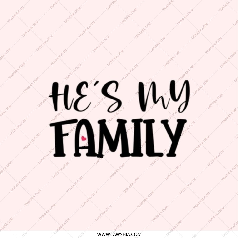 He's My Family Pocket Mirror, Family Love Gift, Best Friend Mirror, Compact Mirror, Cute Pocket Mirror, Appreciation Pocket Mirror - Tawshia