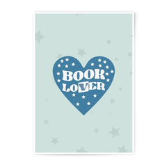 Book Lover Photographic Print, Heart Star Art, Reading Gift, Unique Wall Decor, Home Library Art, Bookish Decor, For Bookworms - Tawshia