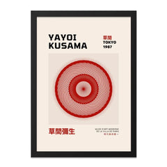 Yayoi Kusama Wall Art, Tokyo 1987 Print, Modern Art Poster, Spiral Artwork, Abstract Design, Home Decor, Japanese Artist Wall Art - Tawshia