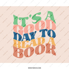 Good Day to Read a Book Mouse Pad, Book Lover Gift, Retro Aesthetic Mousepad, Colorful Desk Decor, Reader Gift, Unique Mousepad - Tawshia