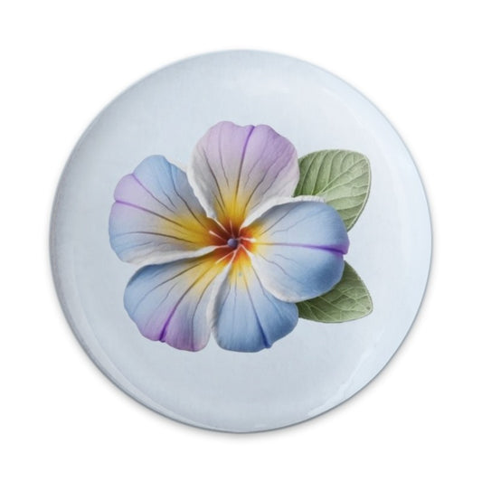 Floral Pinback Button, Pansy Flower Badge, Botanical Pin, Cute Aesthetic Button, Artistic Design, Plant Lover Gift, Trendy Accessory - Tawshia