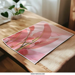 Pink Banana Leaf Photographic Print, Tropical Wall Art, Botanical Home Decor, Modern Art Print, Peach Decor, Popular Art Print - Tawshia