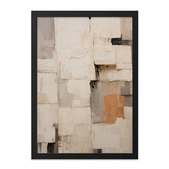 Abstract Wall Art, Textured Painting Print, Beige and Brown Decor, Modern Art Print, Minimalist Artwork, Neutral Tone Art - Tawshia