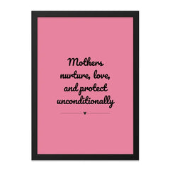 Mothers Love Wall Art, Pink Wall Decor, Mom Quote Print, Mothers Day Gift, Inspirational Art, Family Wall Art, Home Decor - Tawshia