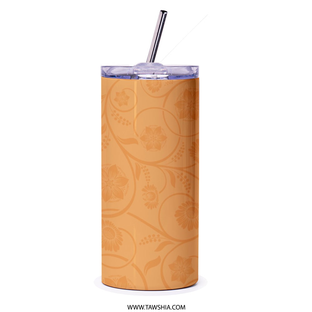 Sunflower Tumbler, Inspirational Quote Tumbler, Change the World, Motivational Tumbler, Floral Tumbler, Gift for Her, Travel Tumbler - Tawshia