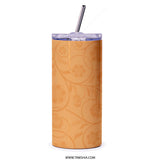 Sunflower Tumbler, Inspirational Quote Tumbler, Change the World, Motivational Tumbler, Floral Tumbler, Gift for Her, Travel Tumbler - Tawshia