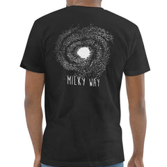 Milky Way Space Art Print Casual Black T-shirt product