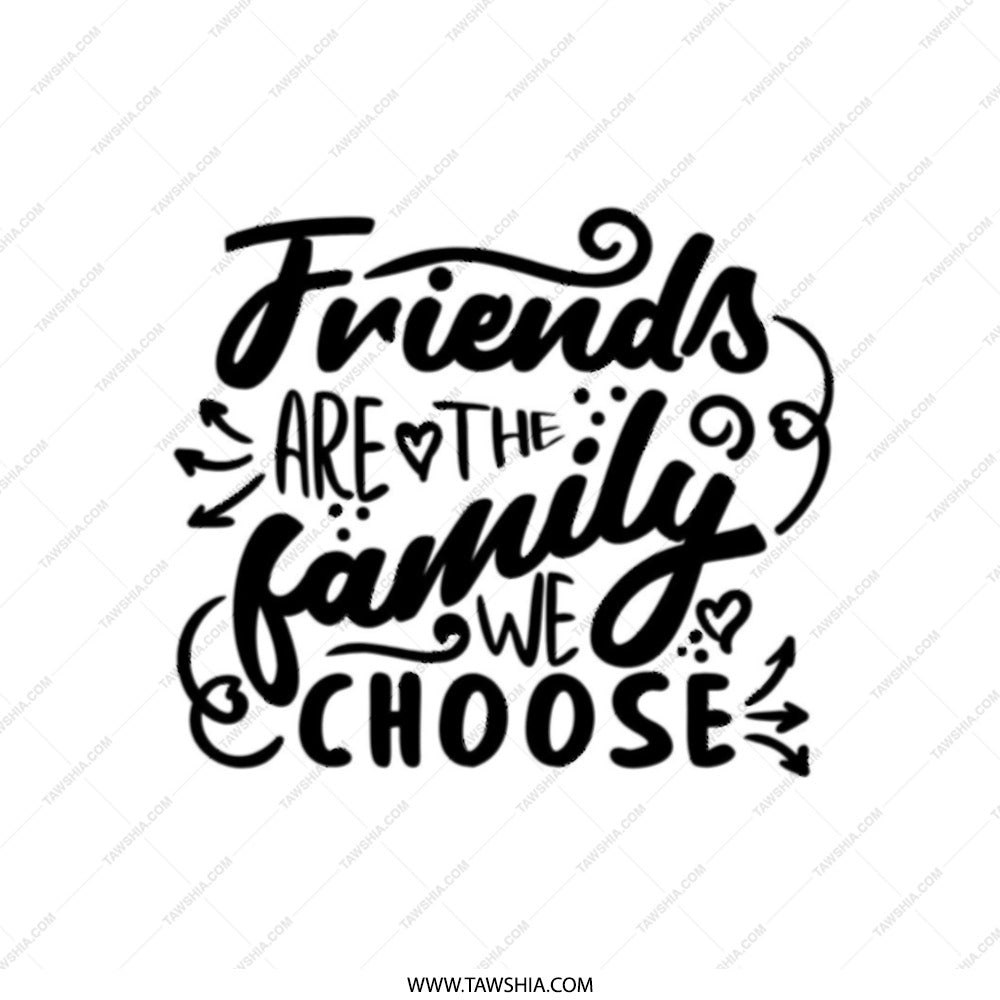 Friends are Family Tote Bag, Gift for Friends, Friendship Tote, Motivational Bag, Best Friend Gift, Everyday Bag, Canvas Tote Bag - Tawshia