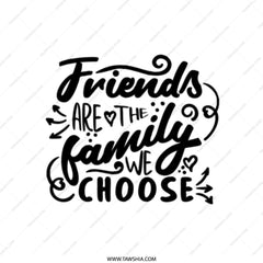 Friends are Family Tote Bag, Gift for Friends, Friendship Tote, Motivational Bag, Best Friend Gift, Everyday Bag, Canvas Tote Bag - Tawshia