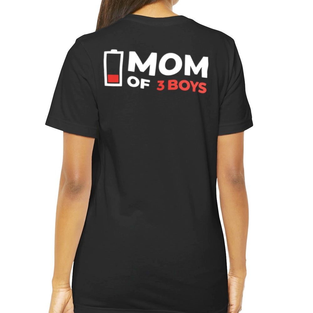 Funny Mom of 3 Boys Battery T-Shirt product