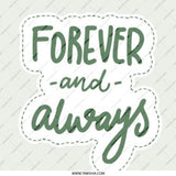 Forever and Always Pinback Button, Cute Button Badge, Trendy Pin, Gift Idea, Aesthetic Button, Wedding Favor, Anniversary Gift - Tawshia