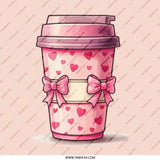 Pink Coffee Pinback, Kawaii Coffee Lover Gift, Heart Pinback, Cute Coffee Bows Pin, Gift for Her, Pink Aesthetic Pin, Popular Etsy Listing - Tawshia