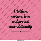 Mother's Love Pocket Mirror, Nurture Love Protect, Unconditional Pocket Mirror, Mom Gift Pocket Mirror, Mother's Day Pocket Mirror - Tawshia