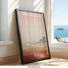 Desert Landscape Wall Art, Abstract Desert Print, Neutral Tone Art, Modern Home Decor, Scenic Wall Decor, Mountain Landscape Art - Tawshia