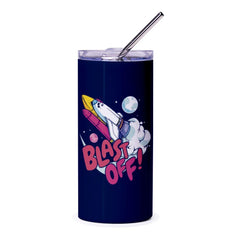 Blast Off Rocket Design Travel Tumbler Product