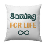 Gaming For Life Pillow, Gamer Gift, Video Game Lover Present, Cute Throw Pillow, Home Decor, Sofa Pillow, Room Decoration Pillow - Tawshia