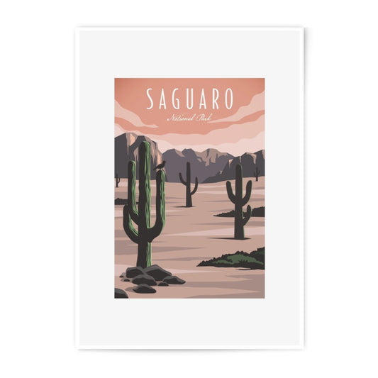 Saguaro National Park Photographic Print, Desert Cactus Art, Arizona Landscape Photo, Southwestern Decor, Home Wall Art, Travel Poster - Tawshia