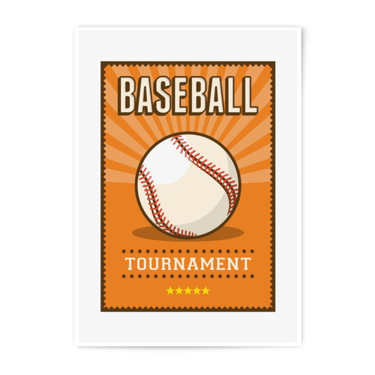Baseball Tournament Photographic Print, Sports Art Print, Vintage Baseball Print, Baseball Poster, Baseball Wall Decor - Tawshia