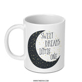 Sweet Dreams Little One Mug, Moon Stars Mug, Nursery Decor Mug, Baby Shower Gift Mug, New Parent Gift Mug, Celestial Mug - Tawshia