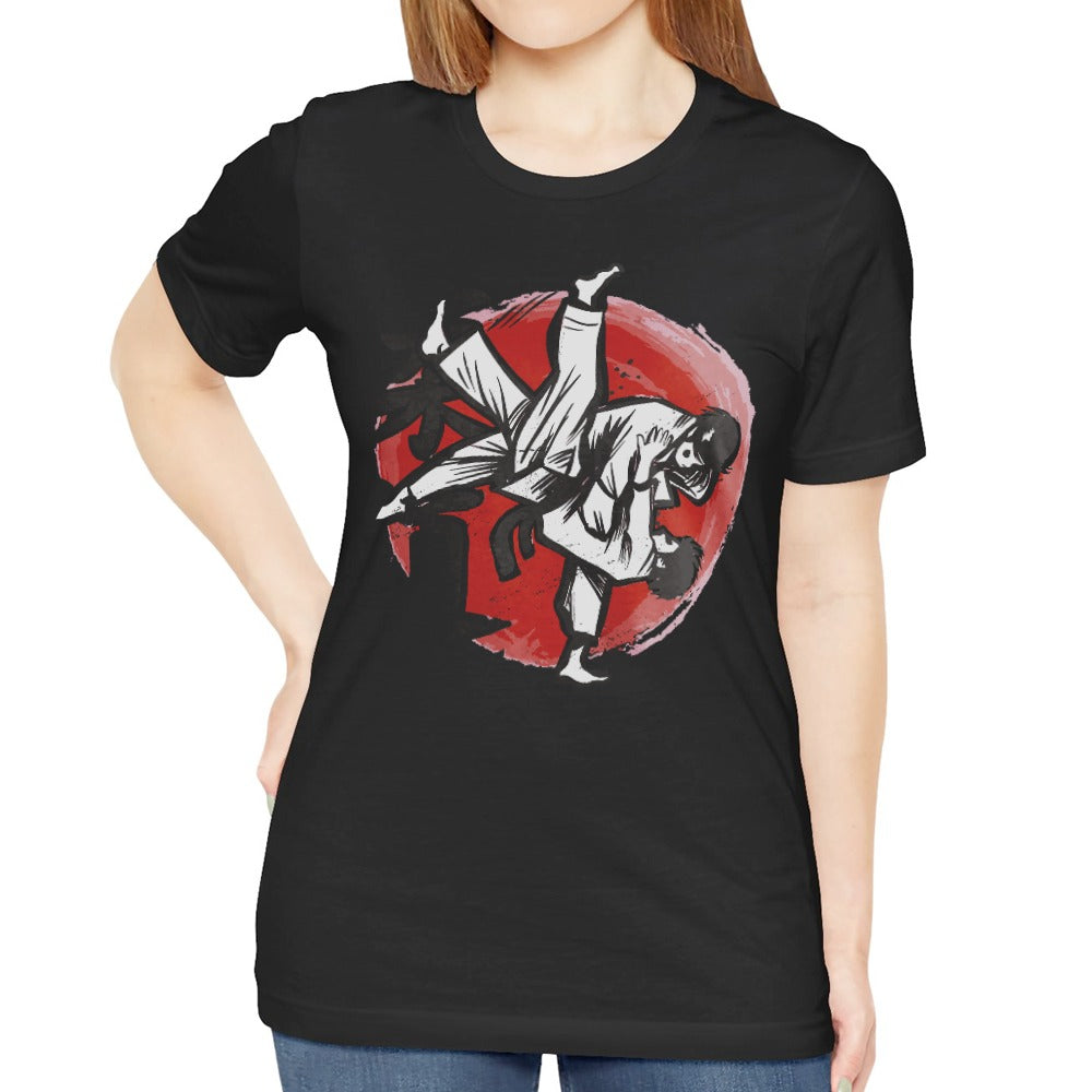 Martial Arts Judo Graphic Black T-shirt product