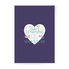 Learning is Life's Adventure Photographic Prints, Inspirational Art, Kids Room Decor, Education Prints, Positive Prints, Classroom Art - Tawshia