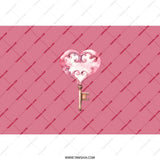 Heart Key Tumbler, Pink Tumbler, Love Gift, Unique Design Tumbler, Valentine's Day Gift, Gifts for Her, Anniversary Gift - Tawshia