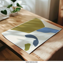 Abstract Photographic Print, Modern Wall Art, Minimalist Art Print, Home Decor, Blue and Beige Art, Digital Print, Gallery Wall Art - Tawshia