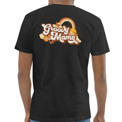 Groovy Mama with Rainbow Retro Style T-shirt product