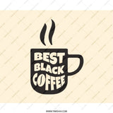Best Black Coffee Mouse Pad, Coffee Lover Gift, Work From Home, Desk Accessory, Office Decor, Coffee Addict, Cute Desk Pad, Funny Gift - Tawshia