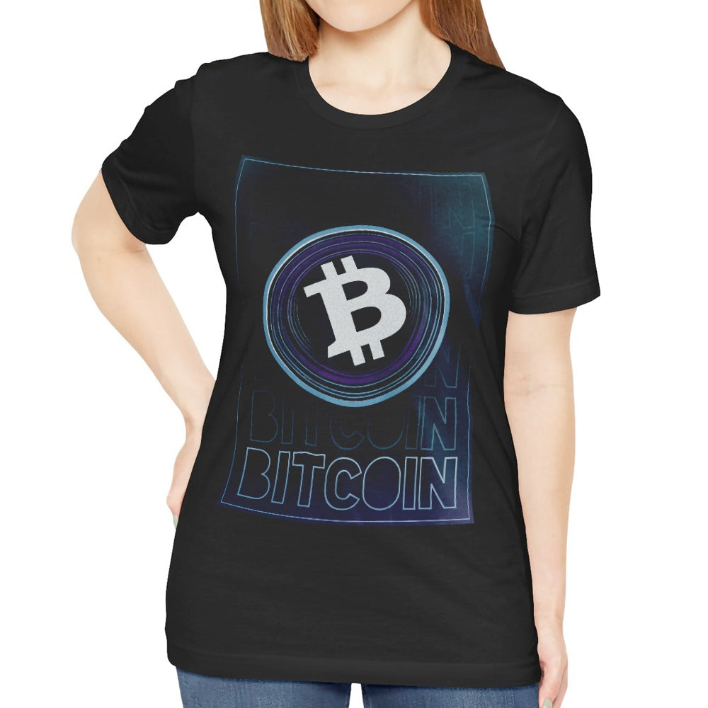 Bitcoin Logo Graphic T-shirt Digital Currency Product