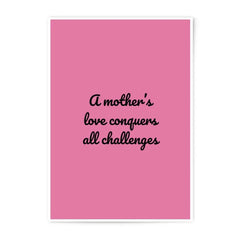 Mother's Love Photographic Prints, Motivational Quote Art, Pink Wall Decor, Inspirational Gift for Mom, Home Decor Prints - Tawshia