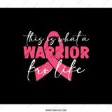 Breast Cancer Awareness Backpack, Warrior for Life Design Backpack, Pink Ribbon Backpack, Gift for Survivor, Awareness Backpack - Tawshia