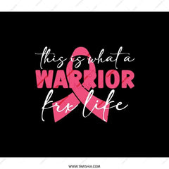 Breast Cancer Awareness Backpack, Warrior for Life Design Backpack, Pink Ribbon Backpack, Gift for Survivor, Awareness Backpack - Tawshia