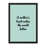 Mothers Touch Wall Art, Inspirational Quote Print, Modern Minimalist Decor, Family Love Art, Home Decor Gift, Mothers Day Gift Idea - Tawshia