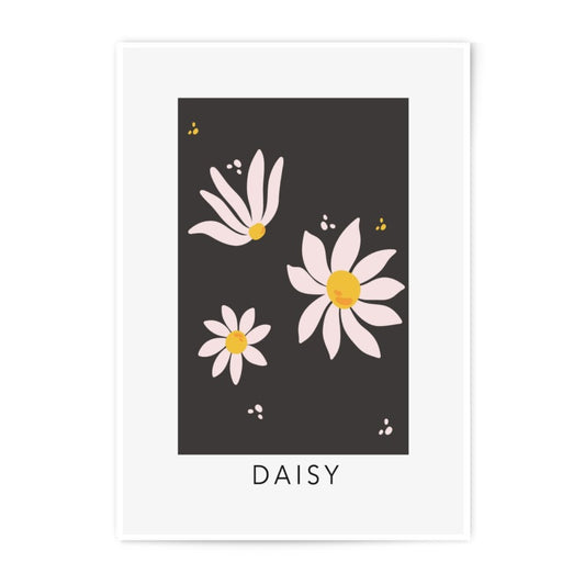 Daisy Flower Photographic Print, Floral Wall Art, Botanical Print, Flower Art Print, Home Decor, Modern Art, Minimalist Art - Tawshia
