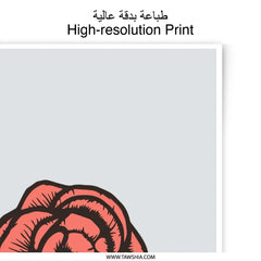 Rose Photographic Prints, Floral Home Decor, Botanical Wall Art, Delicate Flower Print, Living Room Decor, Feminine Artwork, Gift Idea - Tawshia