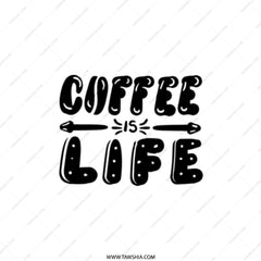 Coffee is Life Pocket Mirror, Cute Mirror, Funny Mirror, Unique Pocket Mirror, Gift for Her, Small Mirror, Travel Mirror, Everyday Mirror - Tawshia
