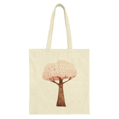 Pink Cherry Blossom Tote Bag, Watercolor Tree Design, Stylish Spring Bag, Unique Gift Idea, Everyday Shopping Bag, Floral Tote - Tawshia