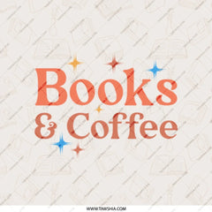 Books and Coffee Mirror, Reader Gift, Book Lover Mirror, Pocket Mirror for Bookworms, Bookish Mirror, Gift for Readers - Tawshia