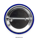 Al Hilal Pinback Button, Saudi Football Fan, Soccer Player, Team Pride, Blue and White, Arabic Text, Gift Idea, Sports Accessory - Tawshia