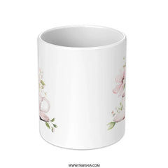 Floral Tea Cup Mug, Flower Arrangement Coffee Cup, Watercolor Tea Cup Art Mug, Botanical Illustration Tea Time, Gift for Tea Lovers - Tawshia