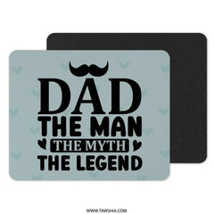 Dad The Man MousePad, Fathers Day Gift Idea, Funny Dad Mouse Pad, Unique Dad Gift, Office Decor, Gift for Him, Legendary Dad Mouse Pad - Tawshia