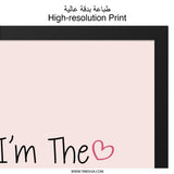 Quiet One Wall Art, Introvert Decor, Funny Saying Print, Minimalist Wall Decor, Pink Wall Art, Home Decor - Tawshia