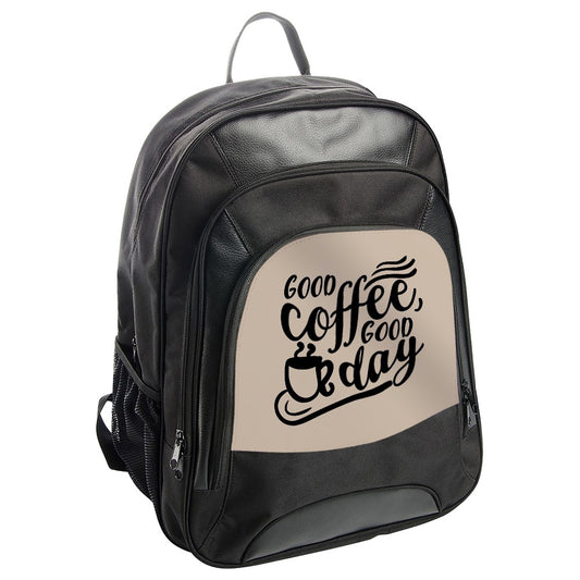 Coffee Lover Backpack, Good Coffee Good Day Backpack, Trendy Backpack, Gift for Coffee Drinker, Cafe Backpack, Stylish Bookbag - Tawshia