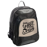 Coffee Lover Backpack, Good Coffee Good Day Backpack, Trendy Backpack, Gift for Coffee Drinker, Cafe Backpack, Stylish Bookbag - Tawshia