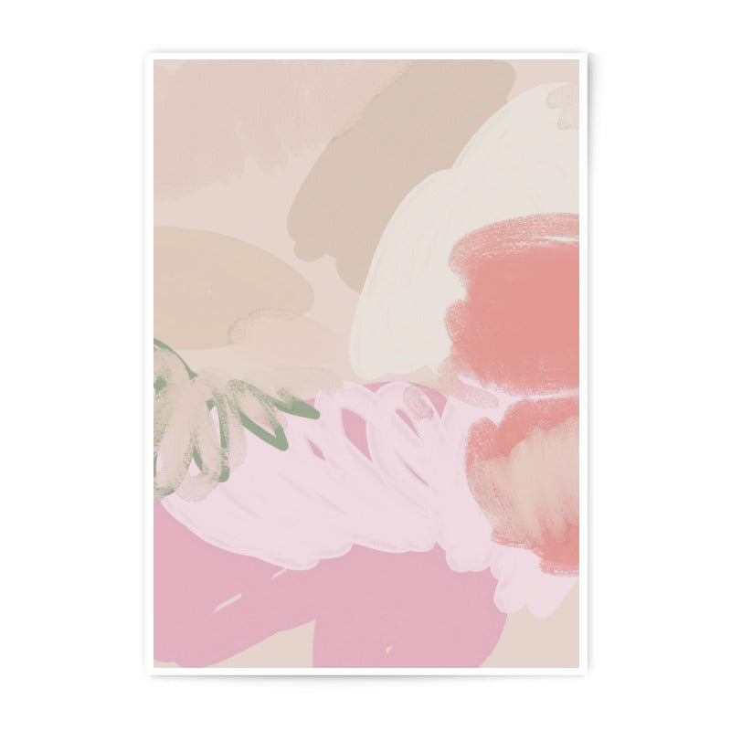Abstract Art Photographic Print, Pink Beige Painting, Modern Wall Decor, Contemporary Art Print, Minimalist Art Print - Tawshia